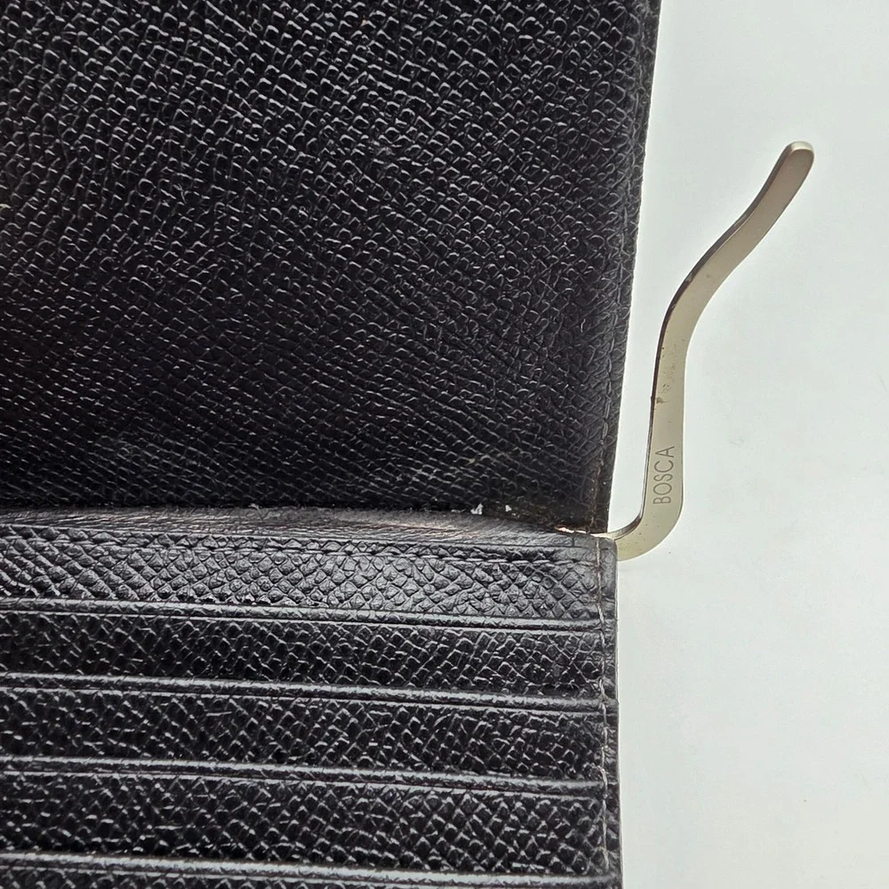 RARE Porsche Design Leather Bifold Money Clip Wallet Mens Luxury Accessory